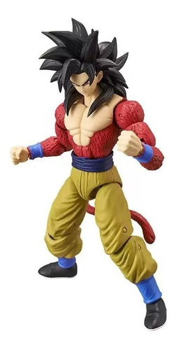 Boneco Dragon Ball Super Saiyan 4 Goku Dragon Stars - Bandai